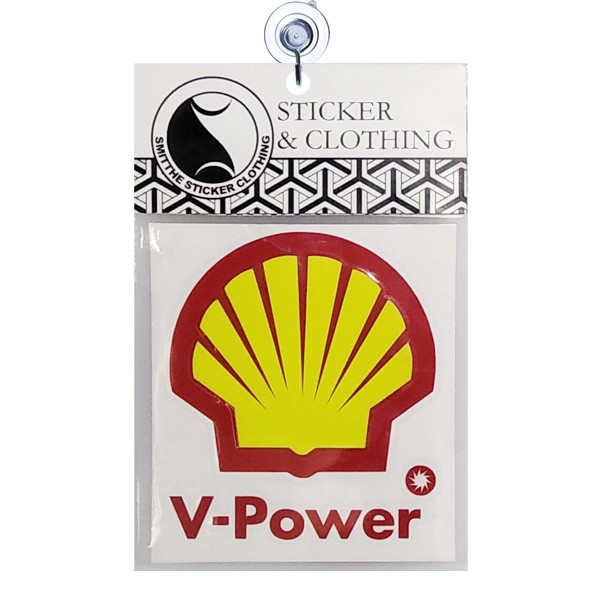 Stiker Shell V Power Nitro Logo Cutting Sticker untuk aksesoris Mobil Motor