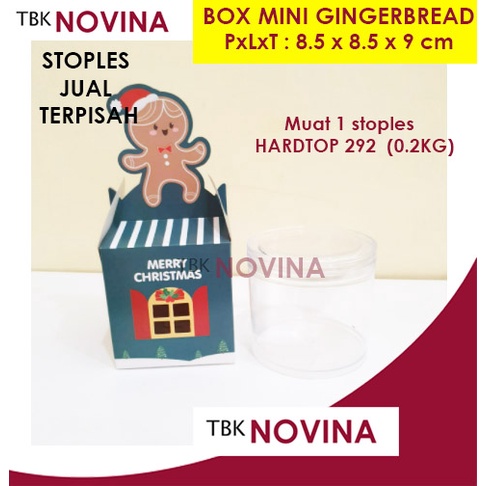 BOX MINI CHRISTMAS / KOTAK KUE NATAL / BOX NATAL MINI / KOTAK NATAL