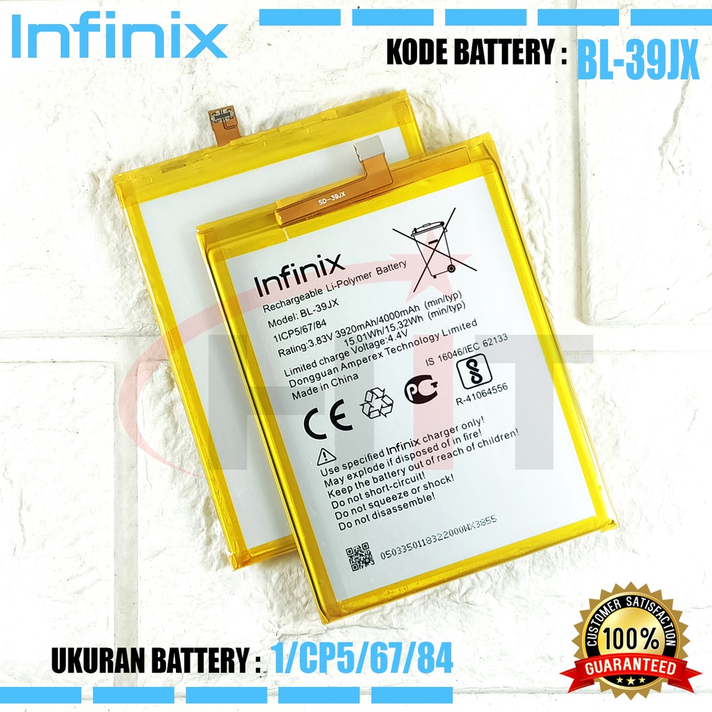 Baterai Ori Battery INFINIX HOT 6X - HOT S3X X622 Battery BL-39JX