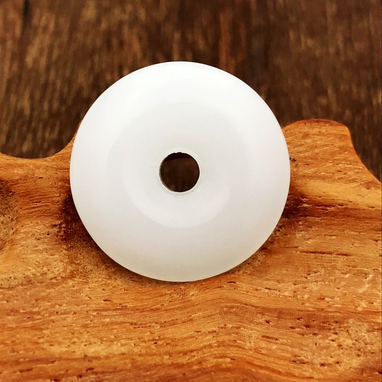 Hetian Green Jade Safe Clasp Pendant Necklace