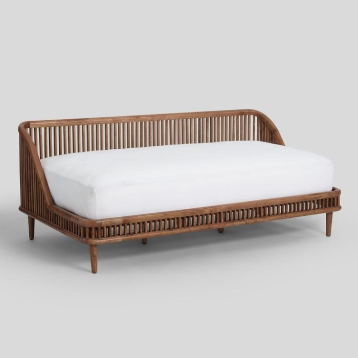 DAYBED SOFA MINIMALIS SCANDIVIAN / SOFA BED MINIMALIS KAYU JATI MODERN