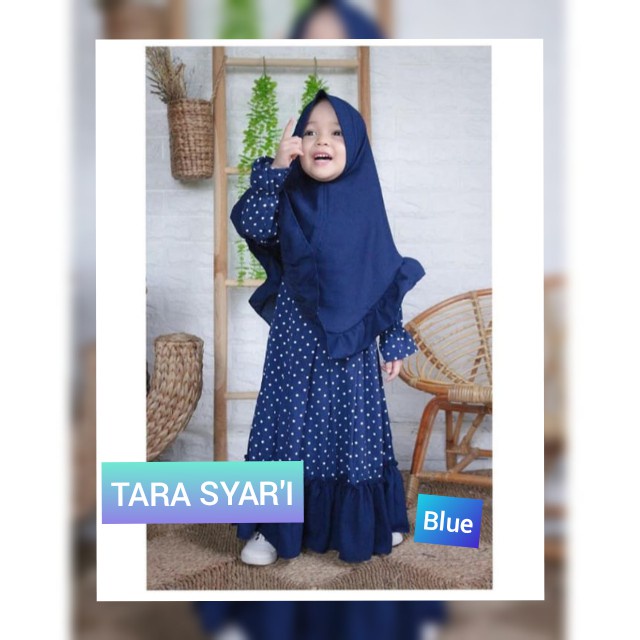 C.P - GAMIS ANAK TARA SYARI UNTUK USIA 2~7 TAHUN FREE HIJAB