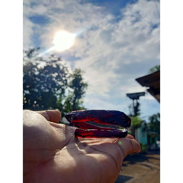 ready stoke gelang akar Bahar merah polos tembus cahaya original kualitas pro by TUTUL Handicraft