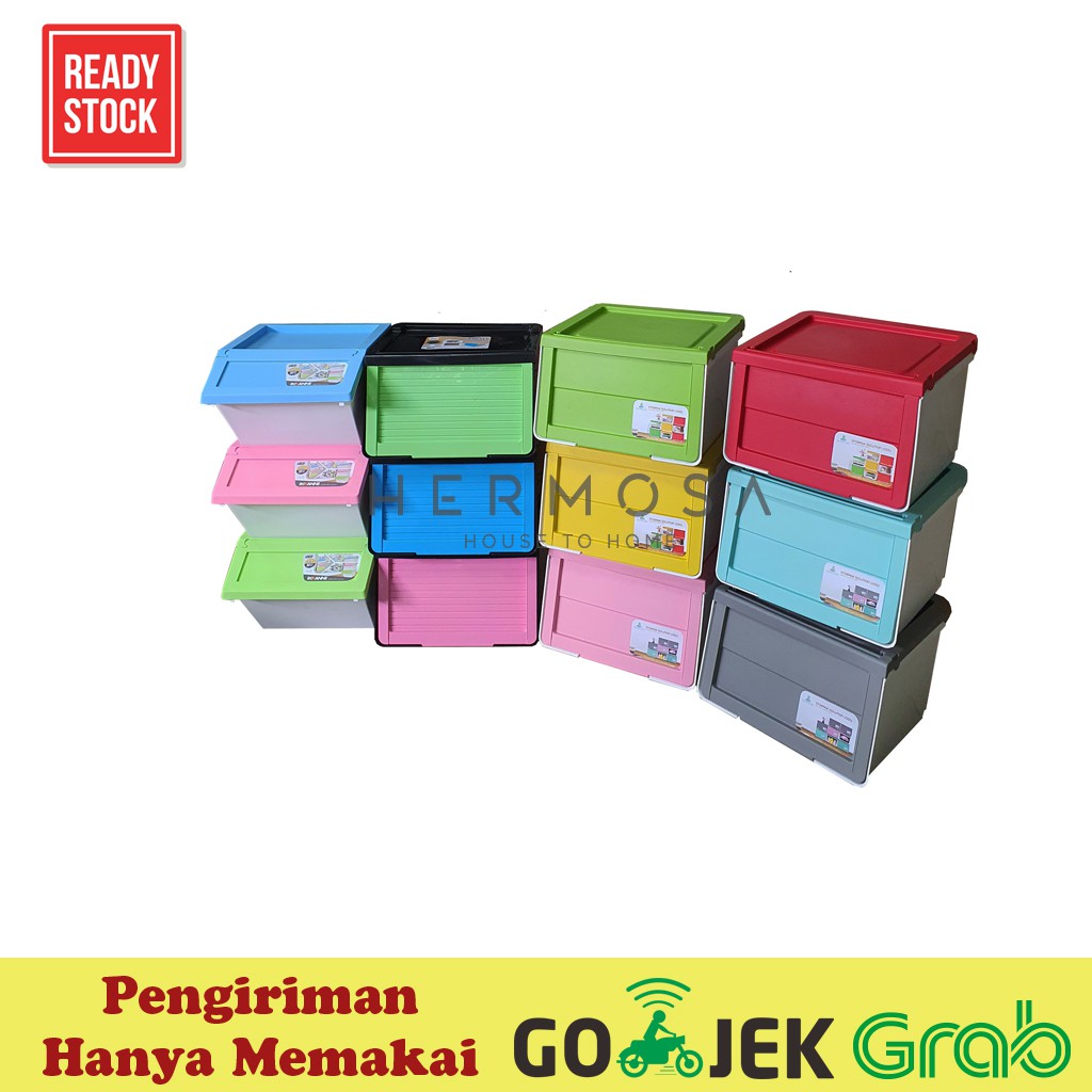 NEW OSS Rak plastik penyimpanan / storage box serbaguna plastik / Rak Simpan Susun Serbaguna