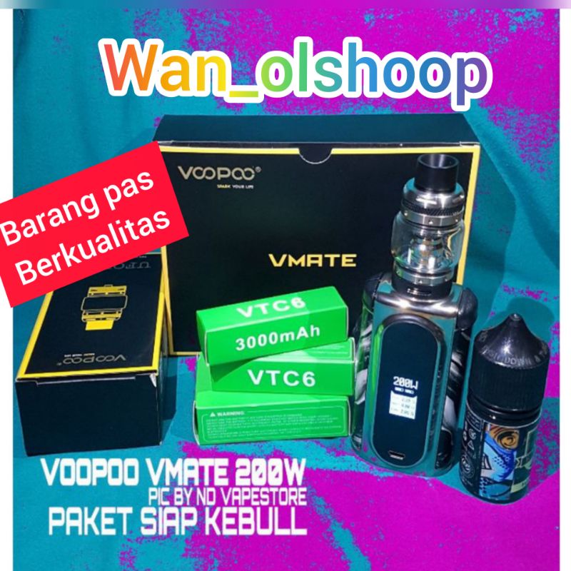 FULL SET VAPOOR VAPEE VOPOO VMATE 200W AUTHENTIC SIAP NGEBULL