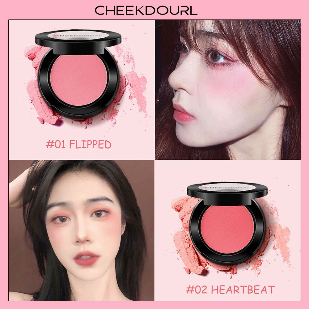 CHEEKDOURL Crush Blush Glow Silky Mineral Powder Blush On MakeUp Kosmetik natural docile