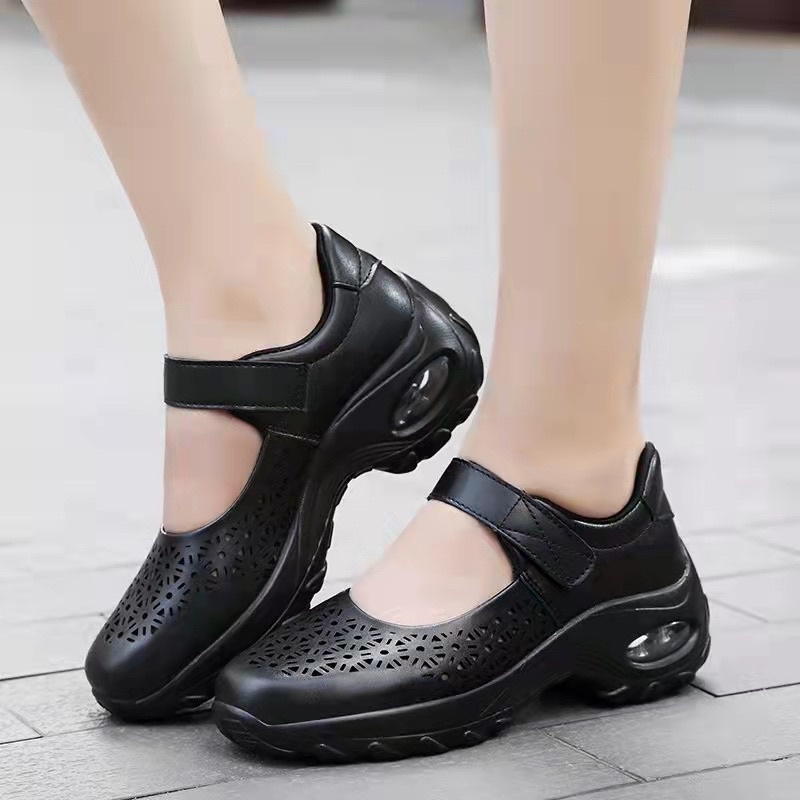 Sepatu Hak Dansa Latin/ Line Dance Motif Bunga