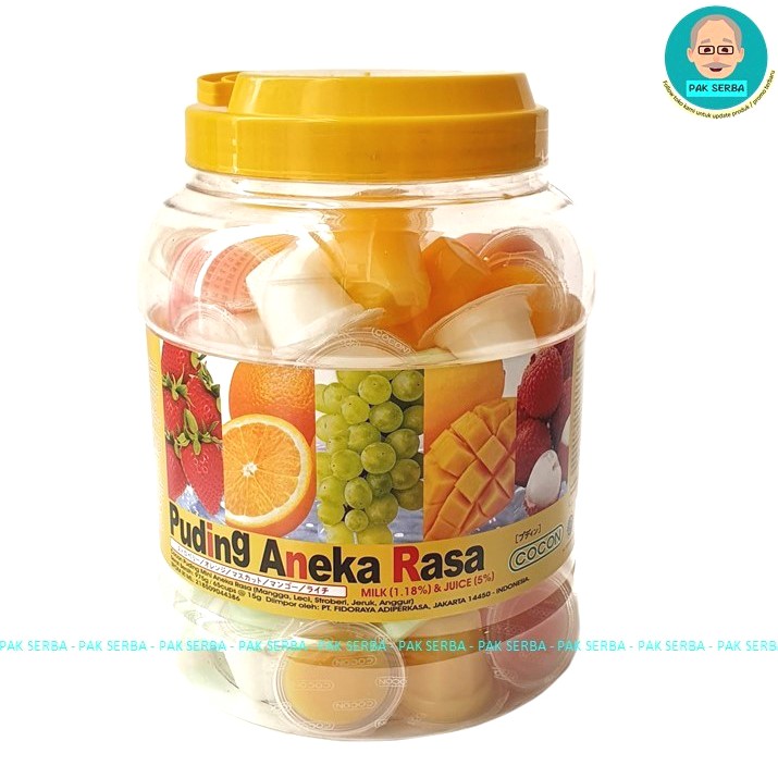 Cocon Mini Pudding Mixed Special Aneka Rasa 15g x 65 cups / Toples