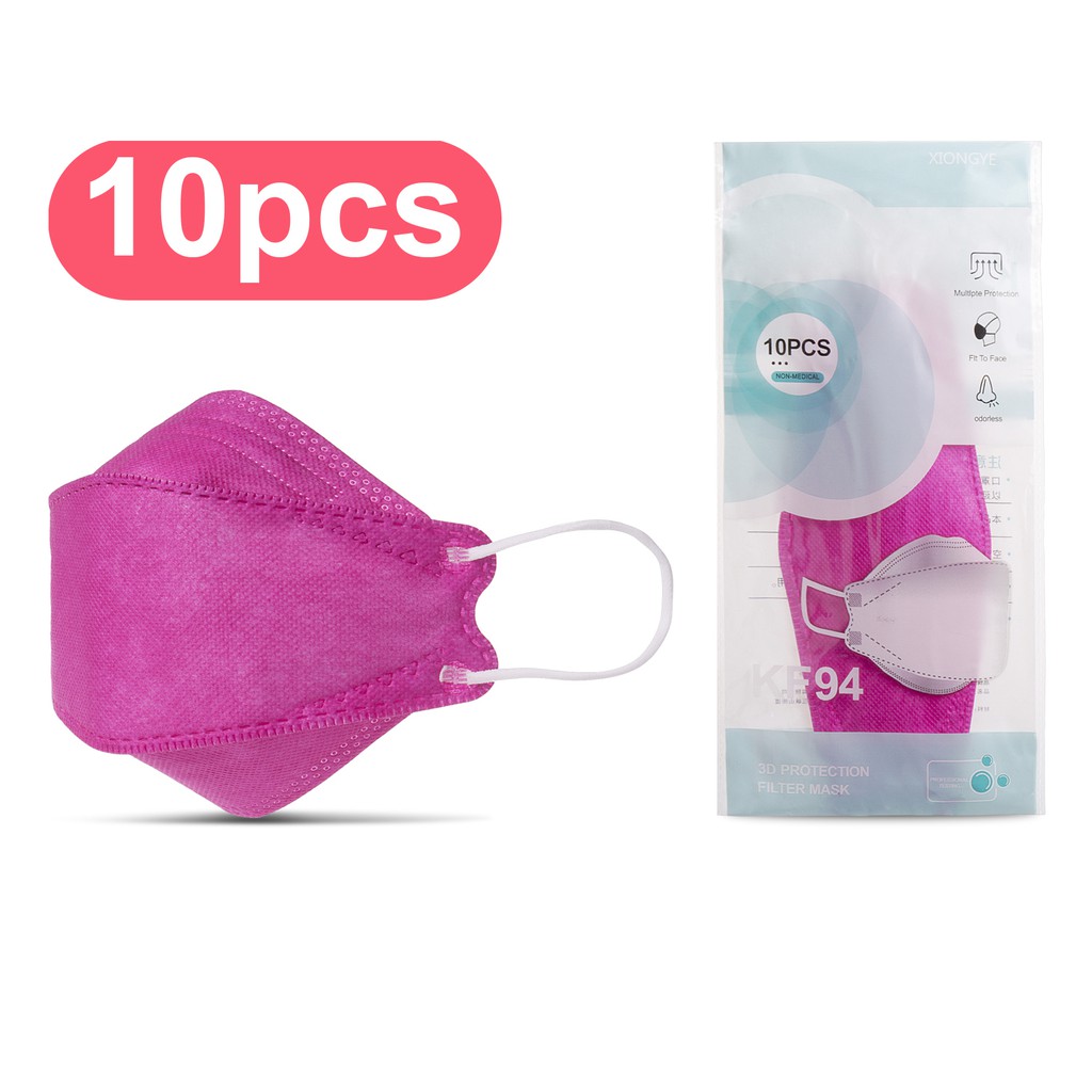 Face Mask Kf94 4 Ply Korea Warna Warni Perlengkapan Non Medis Original Masker Kf 94