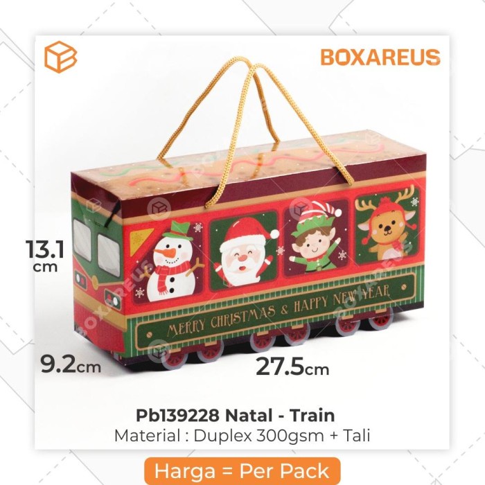 

(TERLARIS) G00D SELLER!!! Box Packaging Christmas Paperbag Natal Dus Kemasan