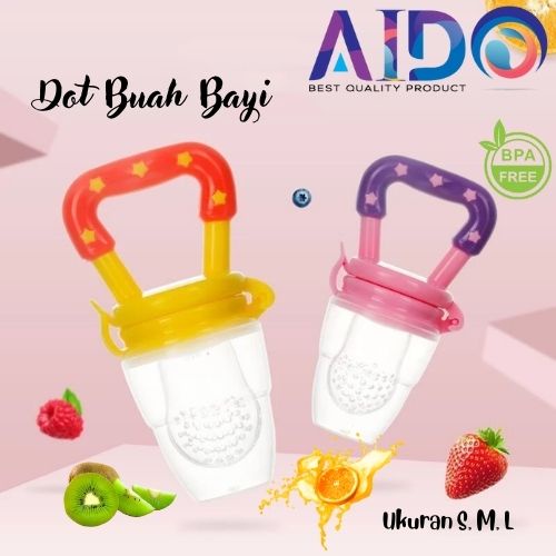 Empeng Buah Bayi / Dot Buah Bayi / Fruit Feeder Pacifier / Baby Fruit &amp; Food Feeder AIDO