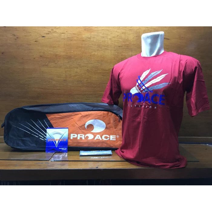 Best Raket badminton bulutangkis Pro Ace Sweetspot 950 free tas kaos