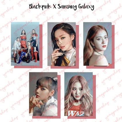 [READY / SET] BLACKPINK SAMSUNG GALAXY X BPIN PHOTOCARD FAN MADE UNOFFICIAL YANGPASHOP JENNIE JISOO 