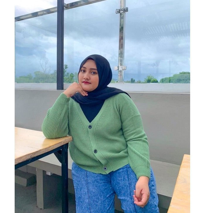 CARDIGAN KANCING OUTER RAJUT WANITA