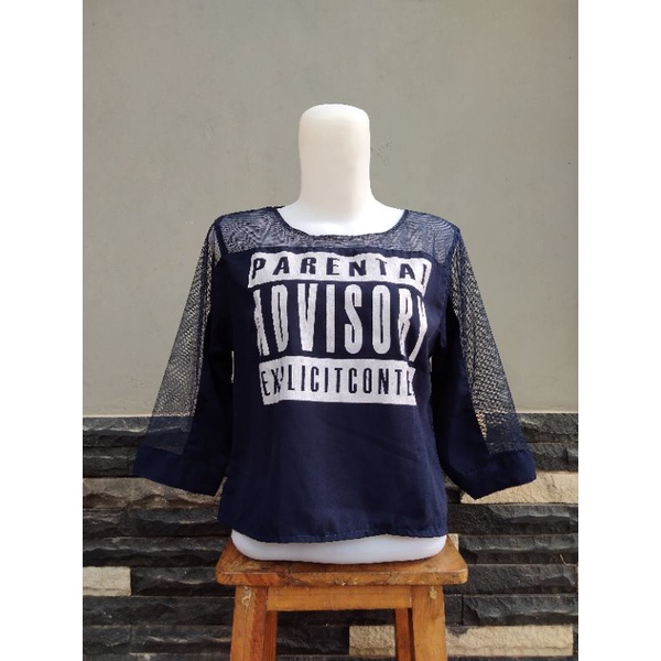 Preloved - Mesh Crop Top