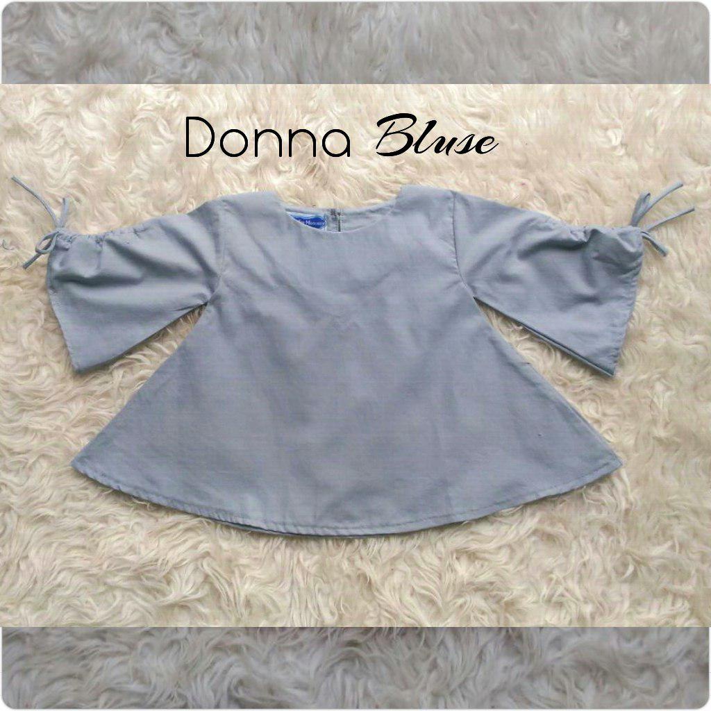 Donna Bluse/Atasan Kekinian/Bluse Murah/Bluse Terbaru/Bluse Warna Abu abu