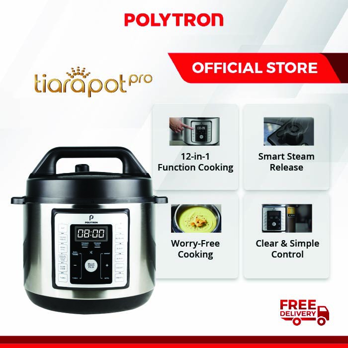 POLYTRON TIARA POT PRO SMART MULTI COOKER 6 Liter PRC 501