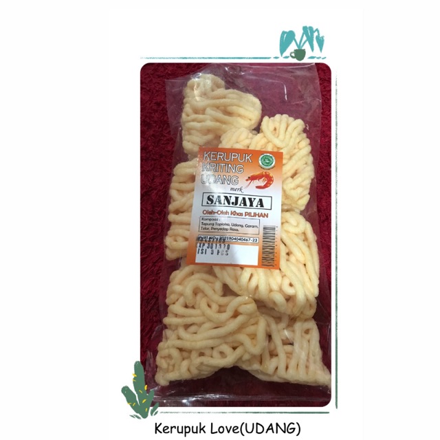 

Kerupuk keriting Love