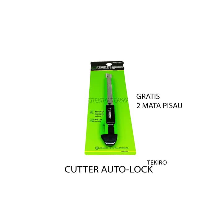 

TEKIRO CUTTER KNIFE SMALL 9MM AUTOLOCK - PISAU CUTER KECIL 9 MM - KATER