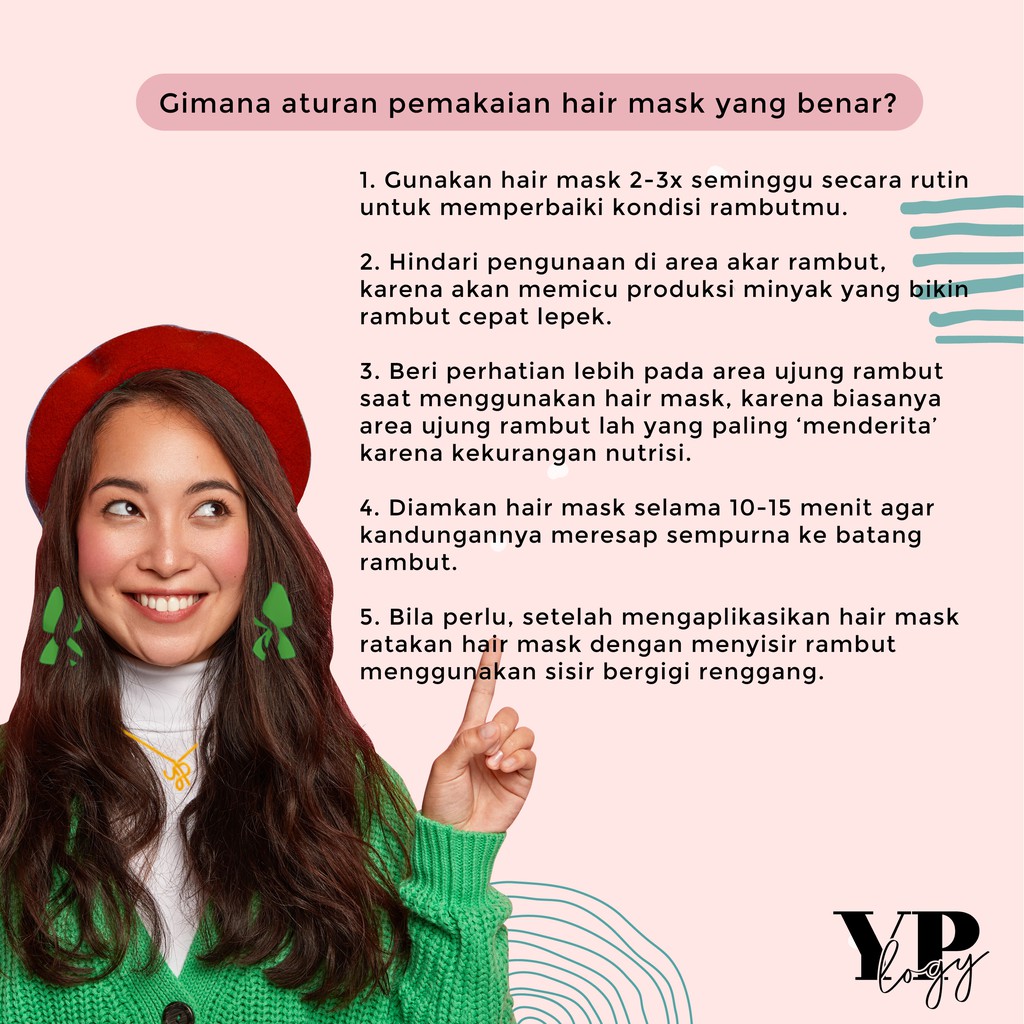 YPLOGY Traditional Hair mask Masker Rambut ala salon Dengan Argan Oil &amp; Vitamin E