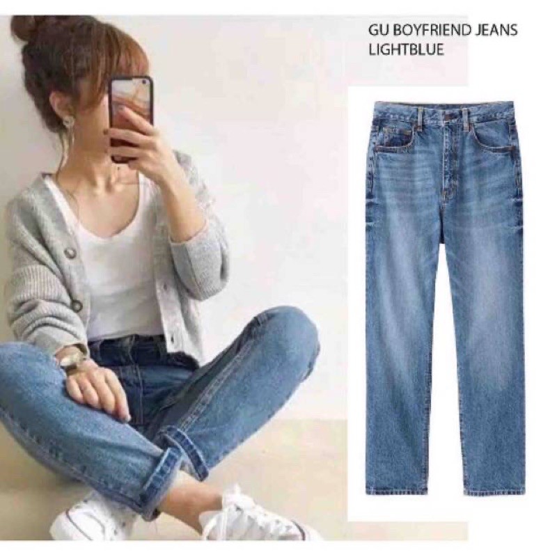 GU UNIQLO BF HIGHWAIST JEANS