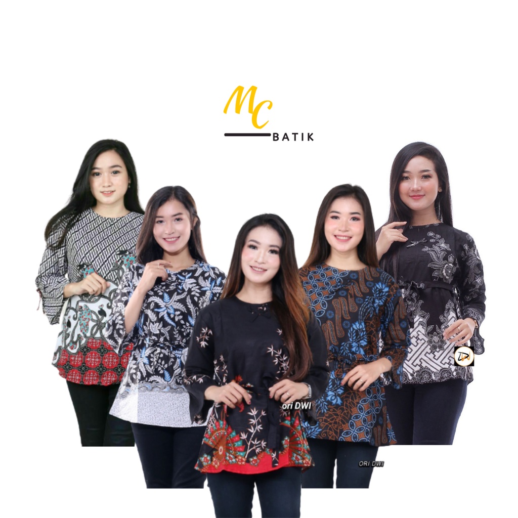 MCbatik Blouse | Atasan Blouse Batik Wanita Modern-Blouse Batik Kantor