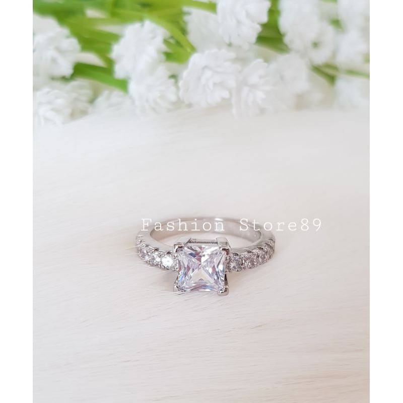 Cincin Xuping Full Permata emas putih dan gold xuping import bestseller