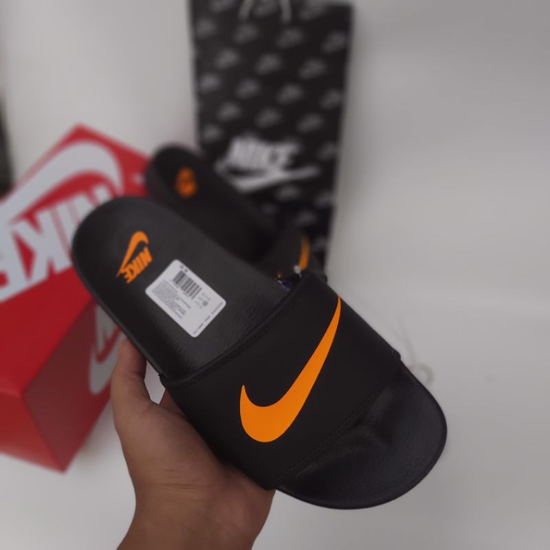 SANDAL SLOP NIK3-BLACK ORANGE