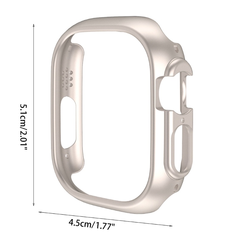 Btsg Smartwatch Bumper Cover Untuk ios Watch Ultra 49mm Pelindung Bingkai Untuk Case Half-Coverage Housing Pelindung Untuk Shel