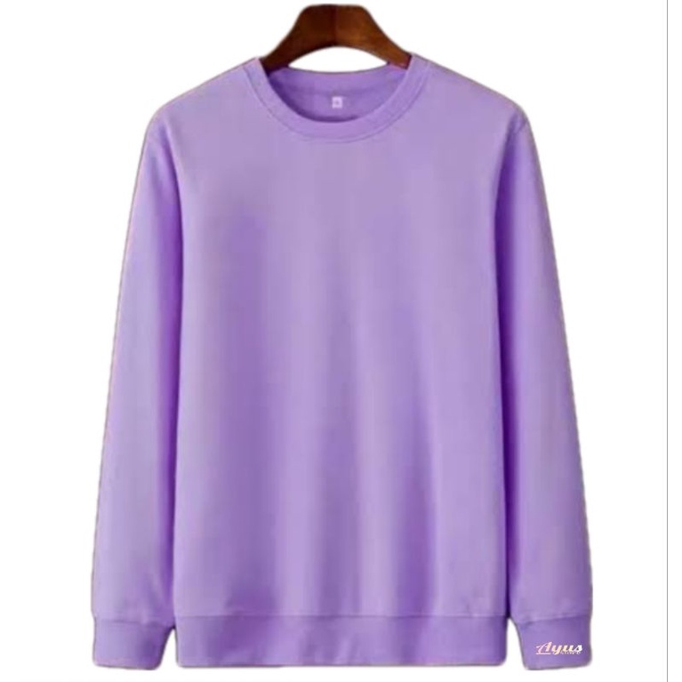 CREWNECK sweter polos wanita pria / sweater oblong polos casual / jaket Crewneck murah