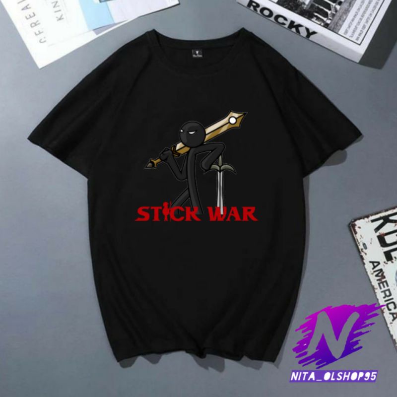 kaos stikman baju kaos anak stickwar stickman