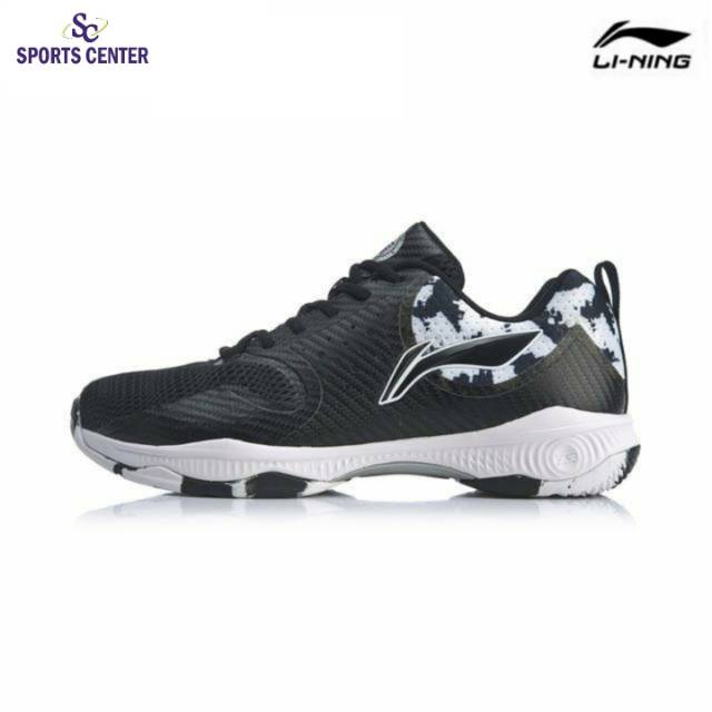 New Sepatu Badminton Lining Halberd TD Cushion AYTQ049-1 Black