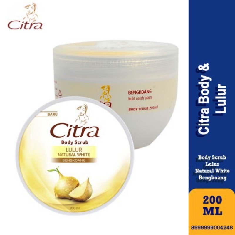 Citra Body Scrub Bengkoang Natural Glow 200ml