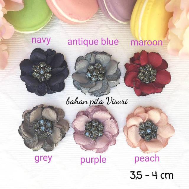 Bunga Satin Bakar Mata Hitam