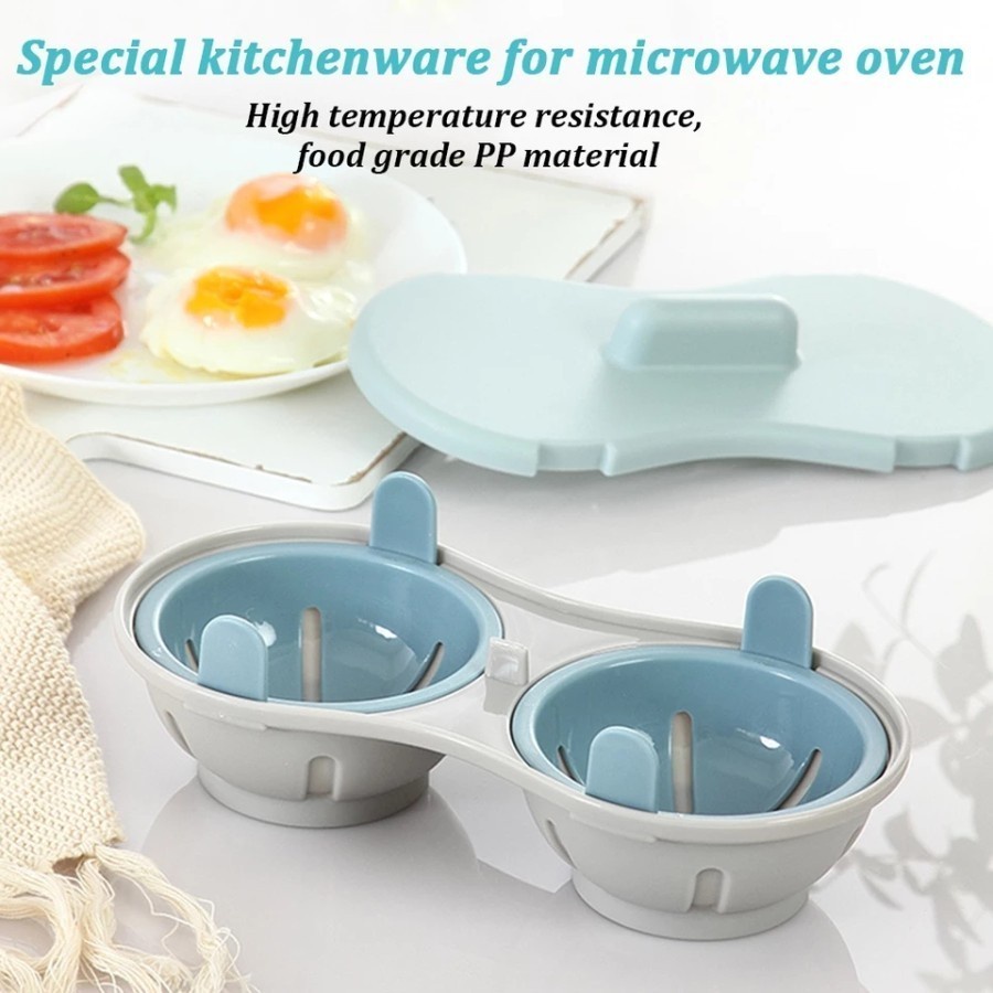 Alat Masak Poach Telur Telor Microwave Oven Egg Cooker Poacher