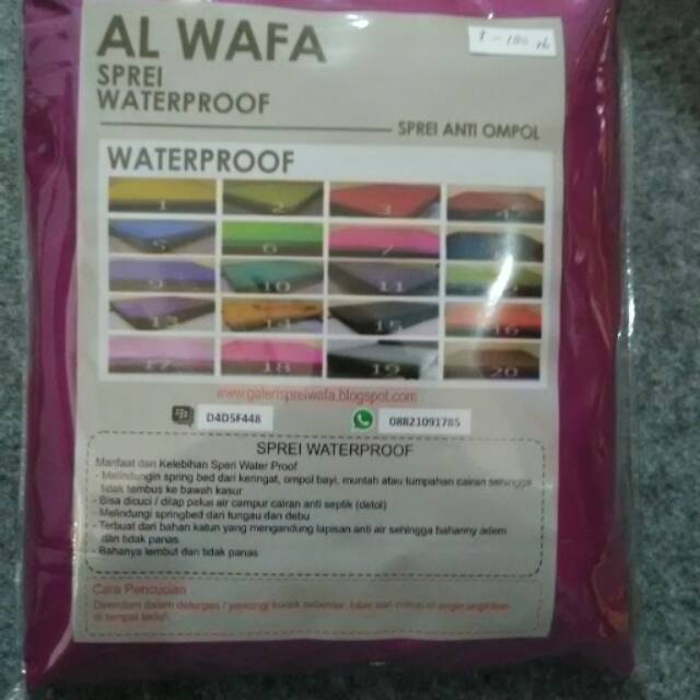 Sprei Waterproof Polos Magenta