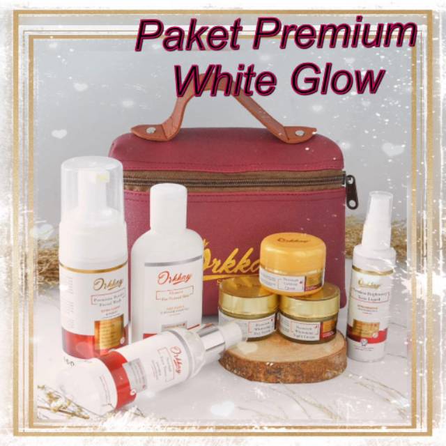 BEST SELLER  WHITE GLOW PREMIUM ORKKAY SKINCARE  CREAMPEMUTIH WAJAH GLOWING
