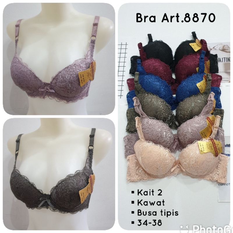 Bra | Bh Art 8870 Full Brokat | Bh Busa Tipis Kawat Kait 2