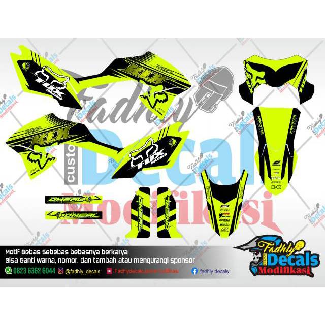 

Decal klx bf kuning stabilo