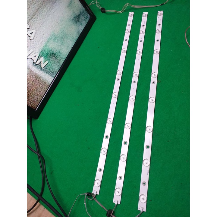 Backlight BL Polytron 8 Kancing 3V 3lajur PLD 32D1506 - 32T1506 Original