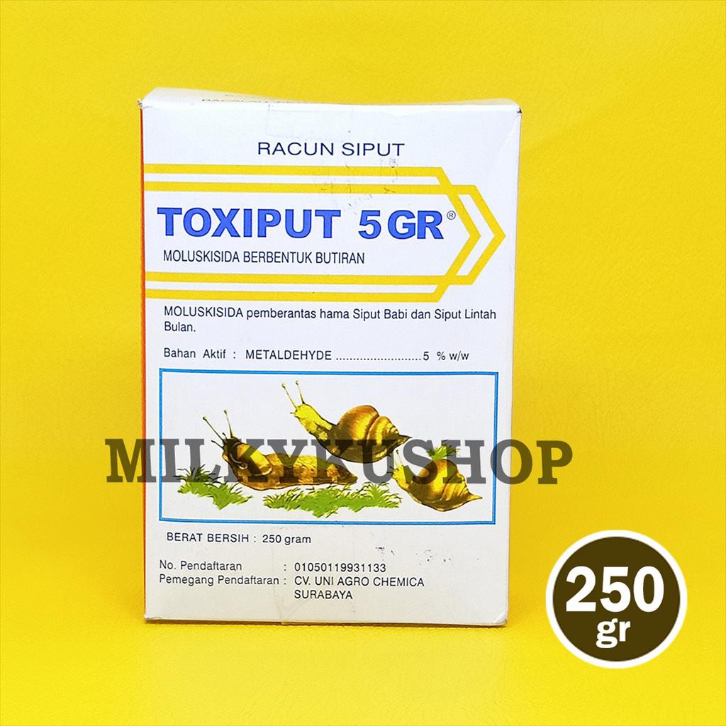 TOXIPUT 5 GR 250 GRAM RACUN  SIPUT MOLUSKISIDA