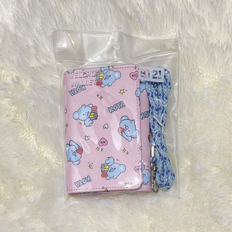 READY - BT21 Baby Little Buddy Velcro Wallet Koya Official