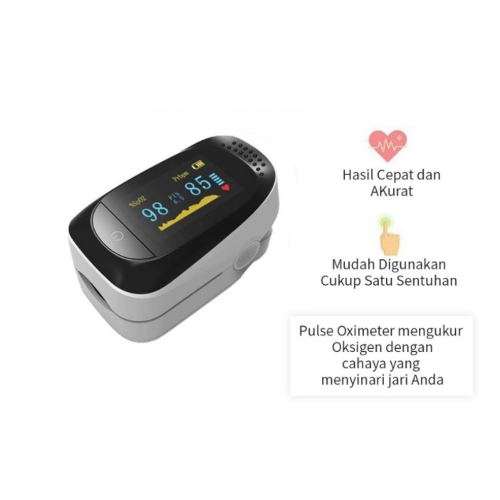 PREMIUM Fingertip Pulse Oximeter Oxymeter A2/ M190 Alat Ukur Kadar Oksigen SpO2