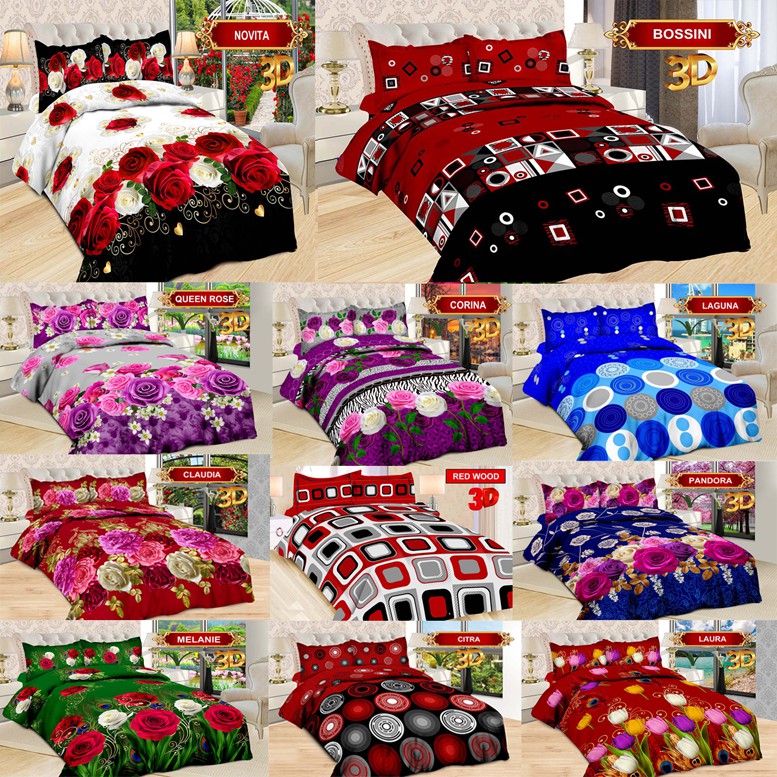 (BISA COD) SPREI BONITA DISPERSE 3D UKURAN 180 x 200 NO.1 KING ANTI LUNTUR SEMUA MOTIF BTS SEPULUH