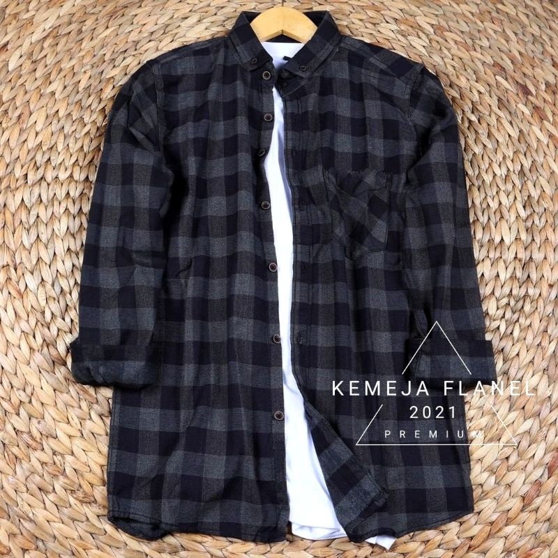 Kemeja Flanel Pria Wanita Super Premium Original brand / Kemeja Flanel Kotak Kotak Kemeja Lengan Panjang Atasan Pria Exklusif