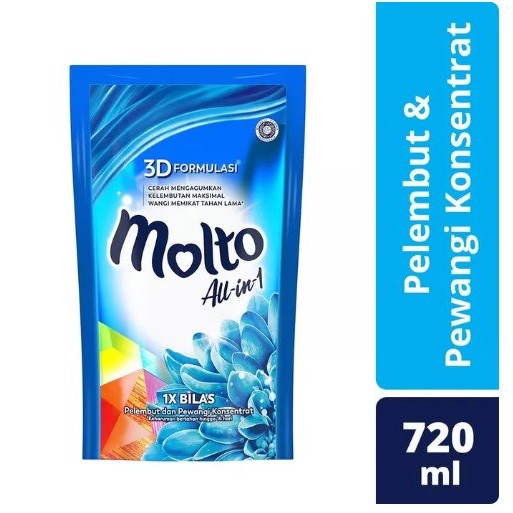 Molto All In 1 Blue Pouch 720 Ml