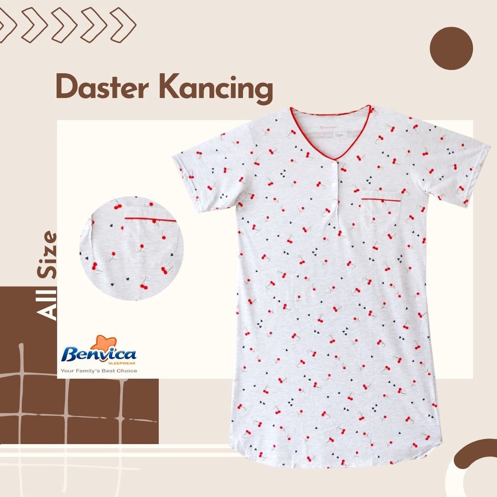 BAJU TIDUR DASTER KANCING GINA SECRET