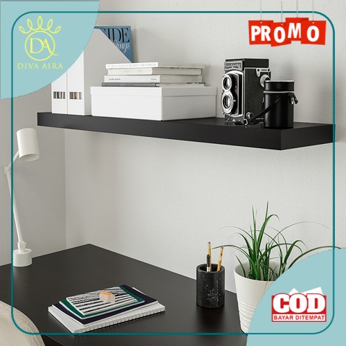 Rak Dinding Ambalan Melayang Panjang 100cm Bahan Kayu Untuk Rak Buku/Rak Dapur/Pajangan Dinding