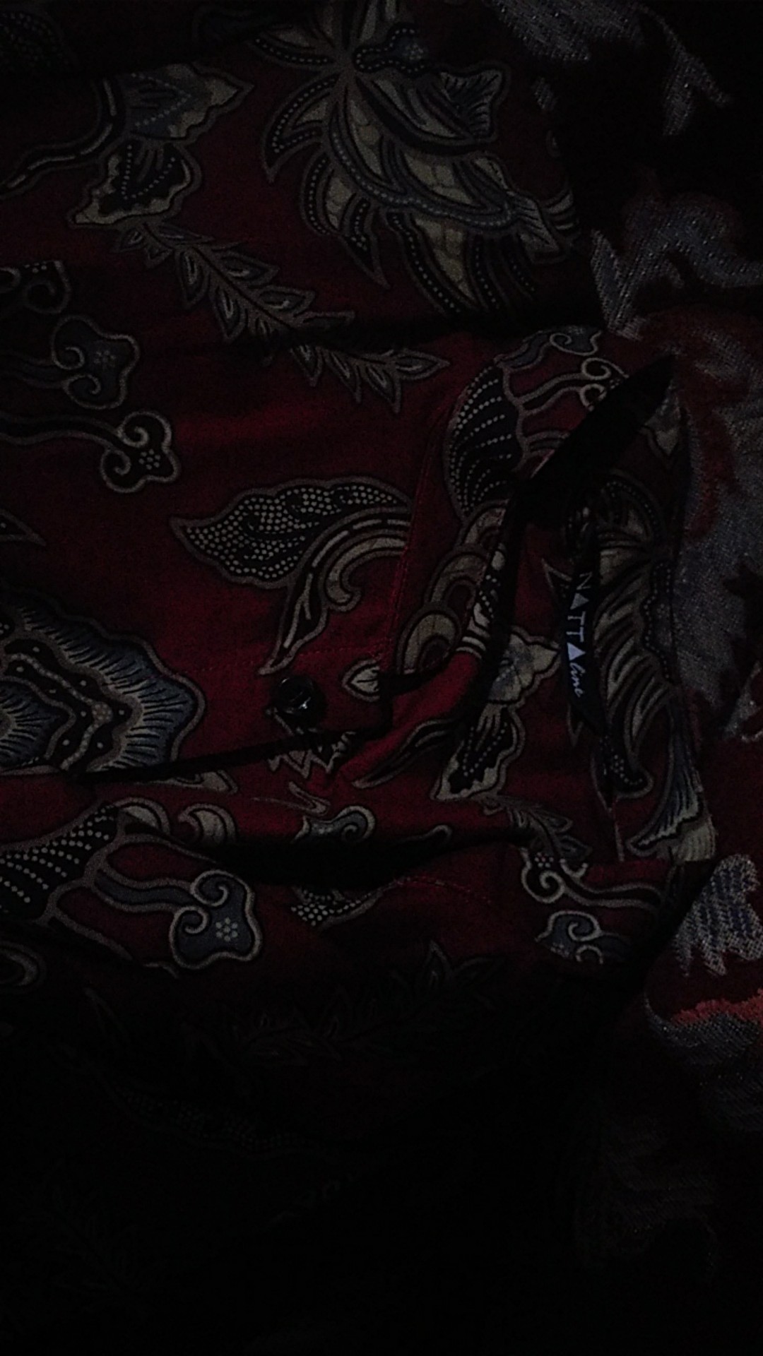 Couple Kemeja Batik Anak Lengan Panjang Baturaden Maroon By Nattaline