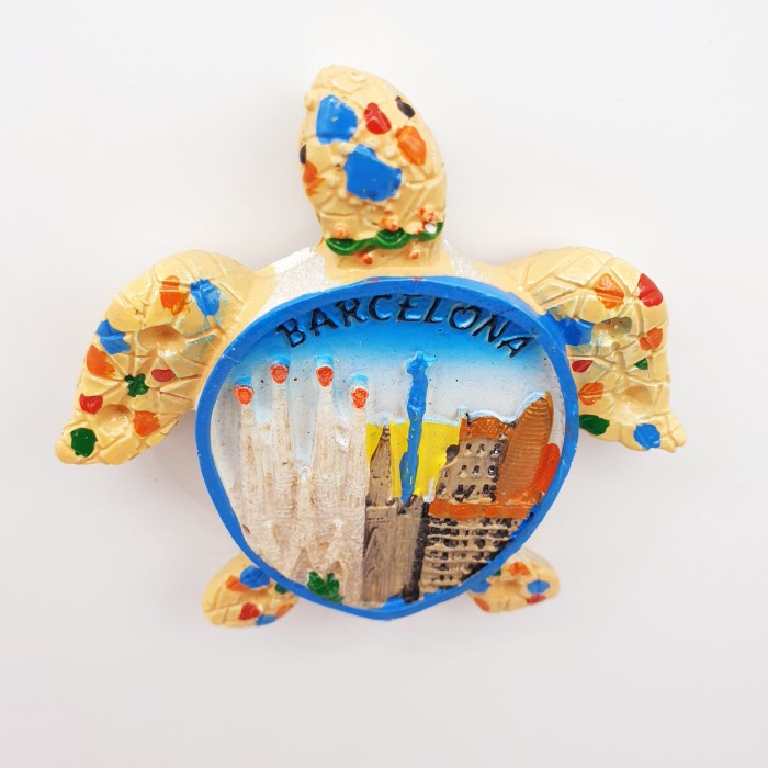 3D Fiber Souvenir Negara magnet Kulkas Tempelan kulkas BARCELONA SPAIN